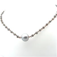 Collana Cianfrone Gioielli Donna in Argento Perla COAR-16-198 - COAR-16-198